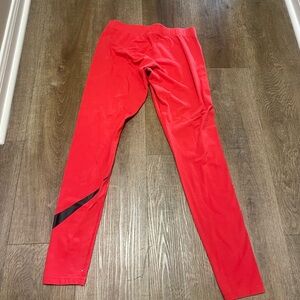 Red Nike Women’s Leggings Medium